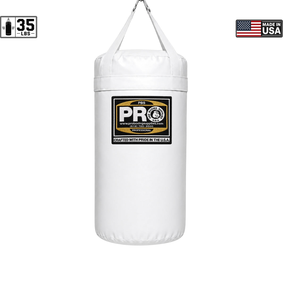 ProBoxing® 35 LBS Heavy Punching Bag - Yellow