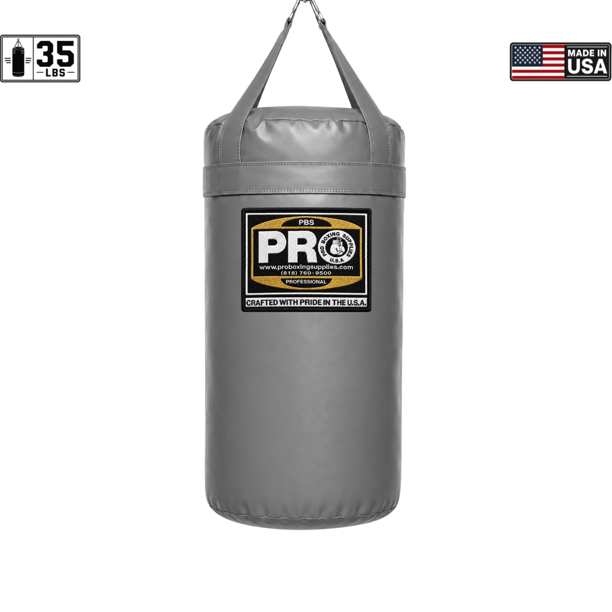 ProBoxing® 35 LBS Heavy Punching Bag - Yellow