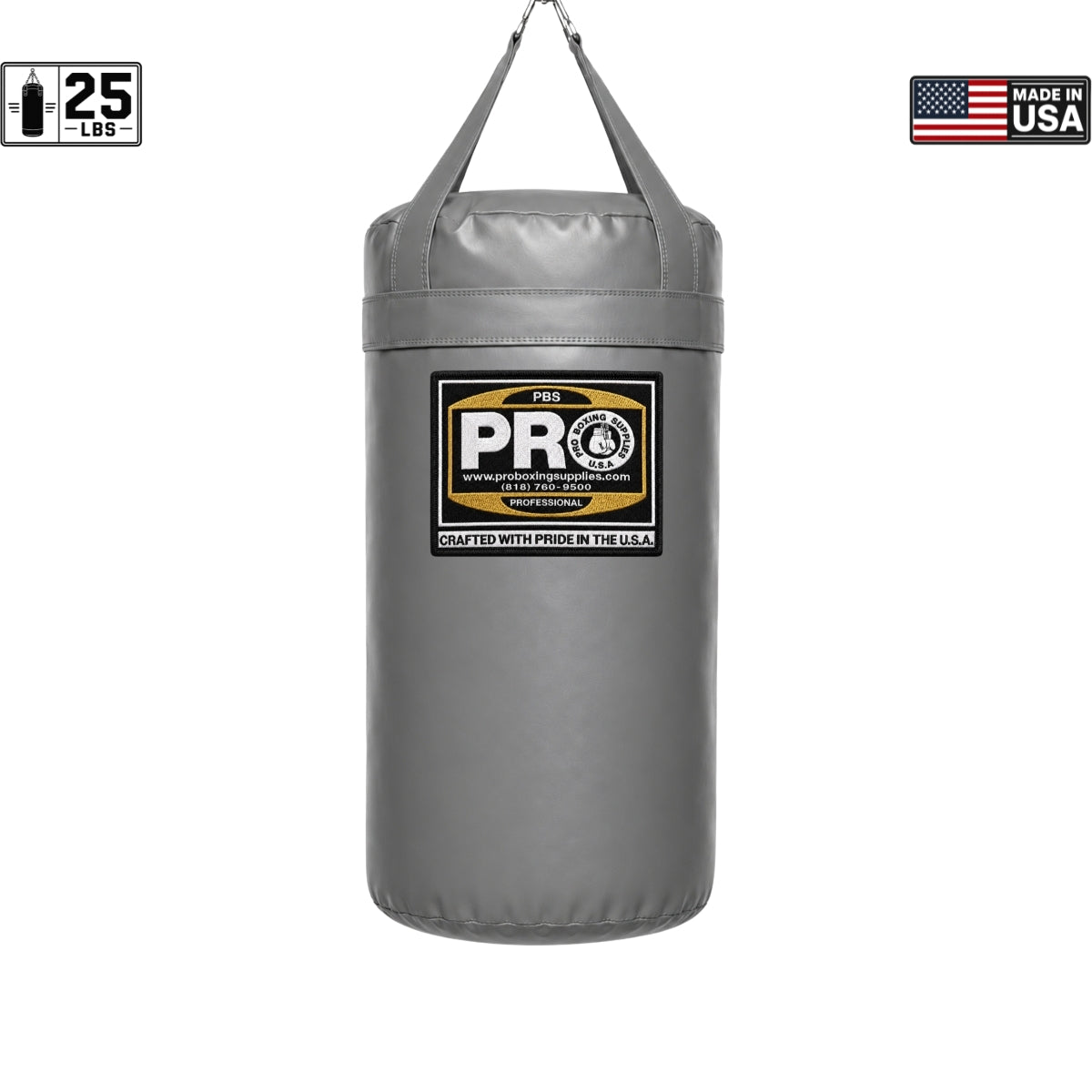 ProBoxing® 25 LBS Heavy Punching Bag - Lime Green