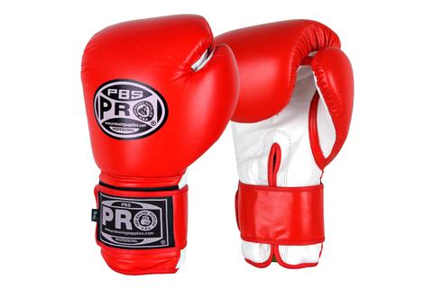 Title Boxing Classic Hook and Loop Training Boxing Gloves - Regular -  Black/Red