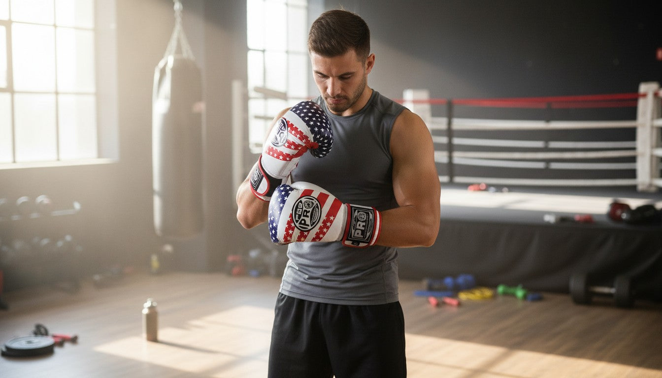 ProBoxing® Classic Leather Boxing Gloves - Training Gloves - USA