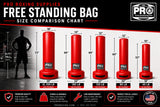 ProBoxing® 45 LBS Free Standing Bag - White