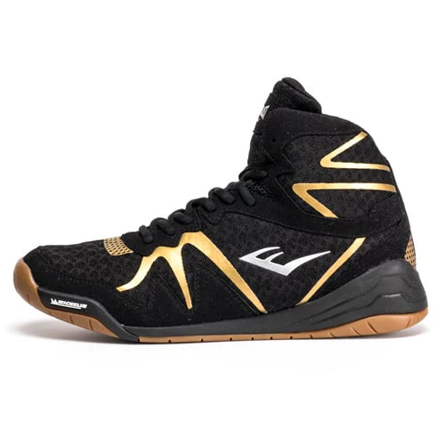 Everlastボクシングシューズ 26cm Everlast PIVT Low Top Boxing Shoes - Black & Gold – ProBoxing Supplies