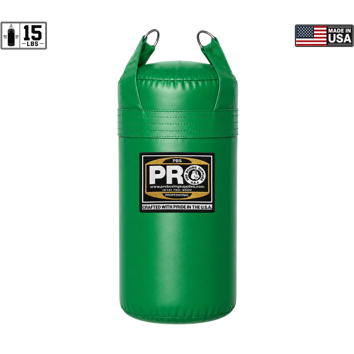 ProBoxing® 15 LBS Heavy Punching Bag - Black
