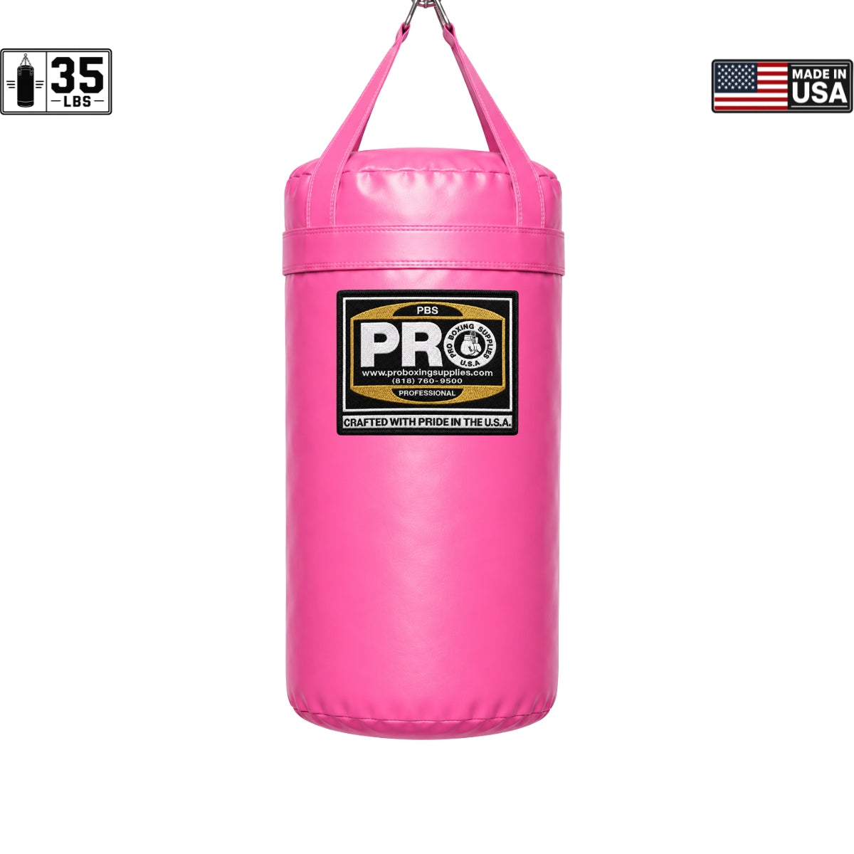 ProBoxing® 35 LBS Heavy Punching Bag - Yellow