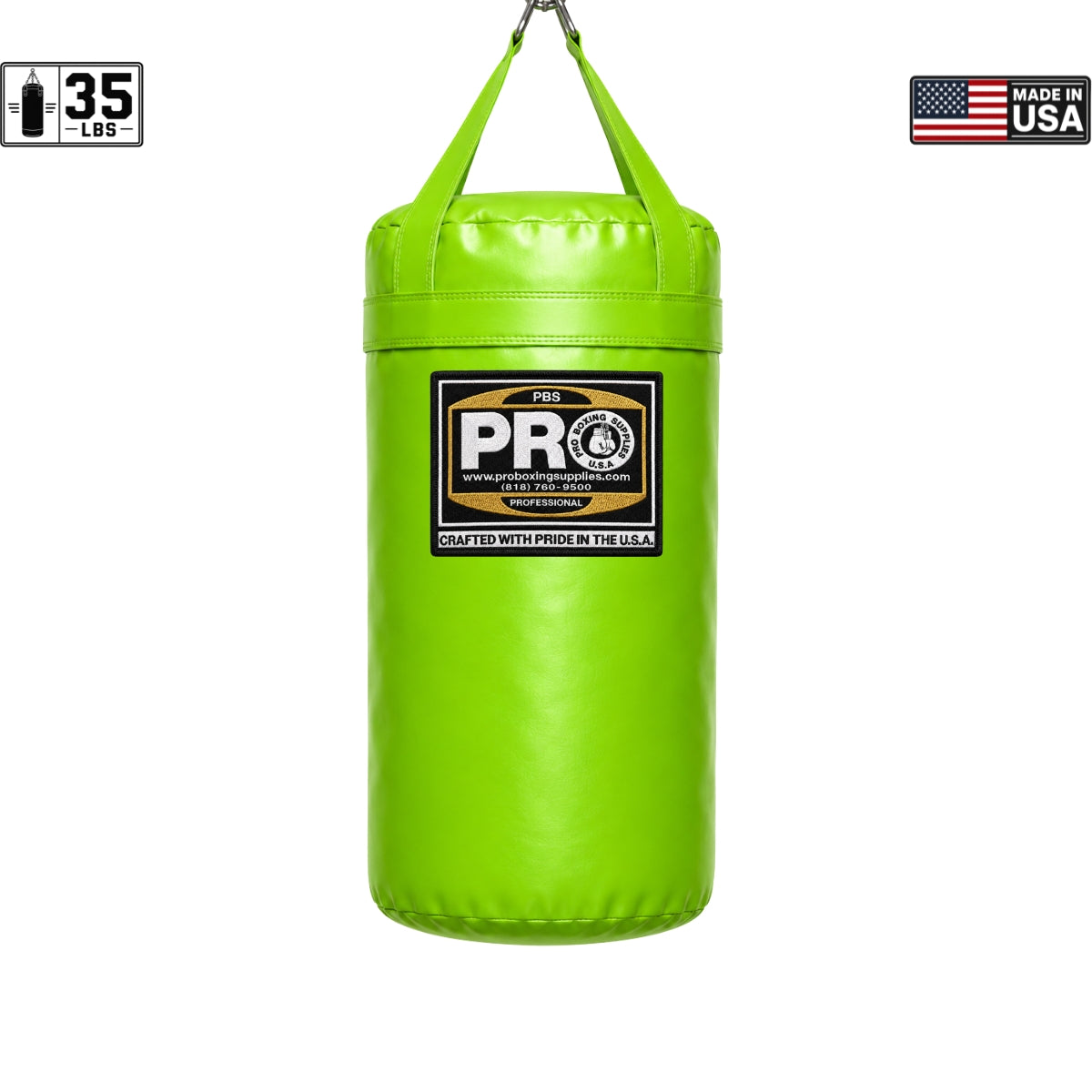 ProBoxing® 35 LBS Heavy Punching Bag - Yellow