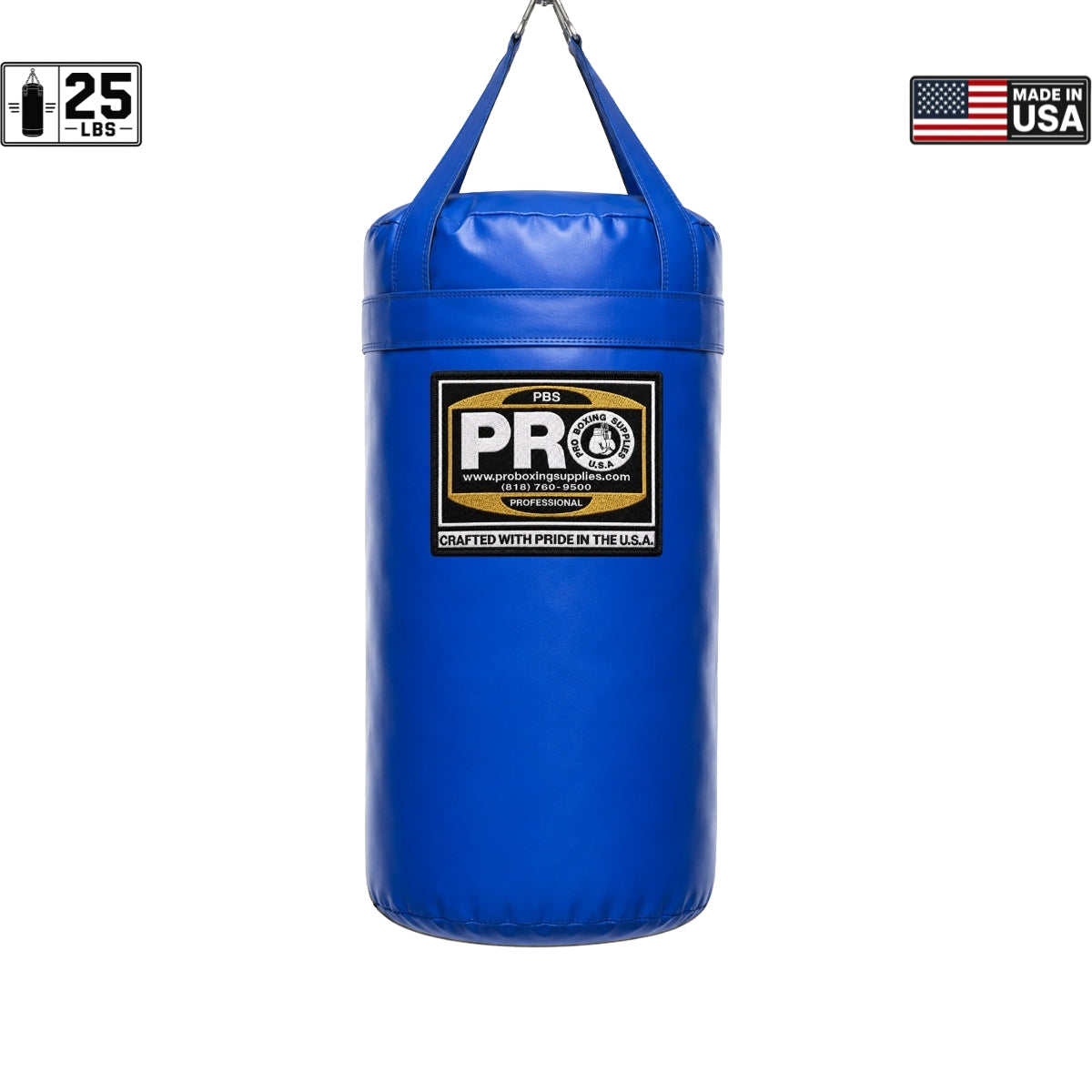 ProBoxing® 25 LBS Heavy Punching Bag - Grey