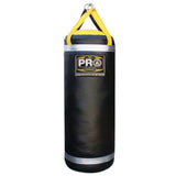 ProBoxing® Heavy Punching Bag (4.5 FT Tall) - Yellow & Black & Silver
