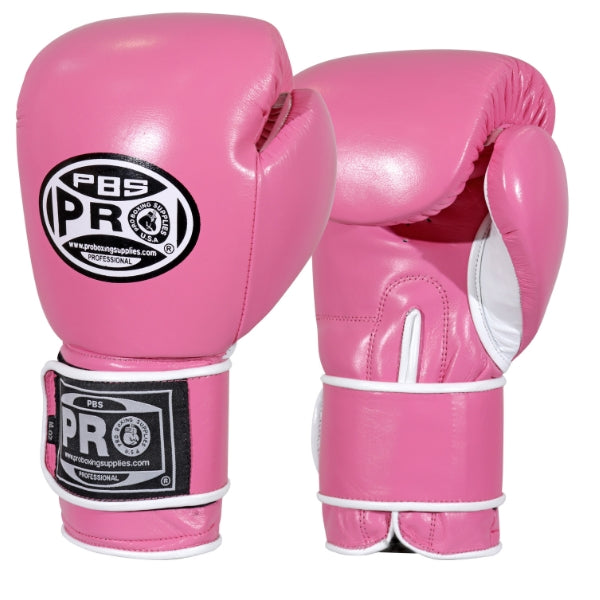 ProBoxing® Classic Leather Boxing Gloves - Training Gloves - Pink
