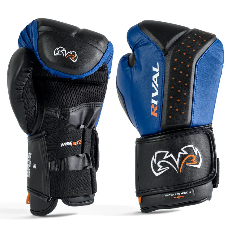 Rival RB10 Intelli-Shock Bag Gloves - Blue & Black