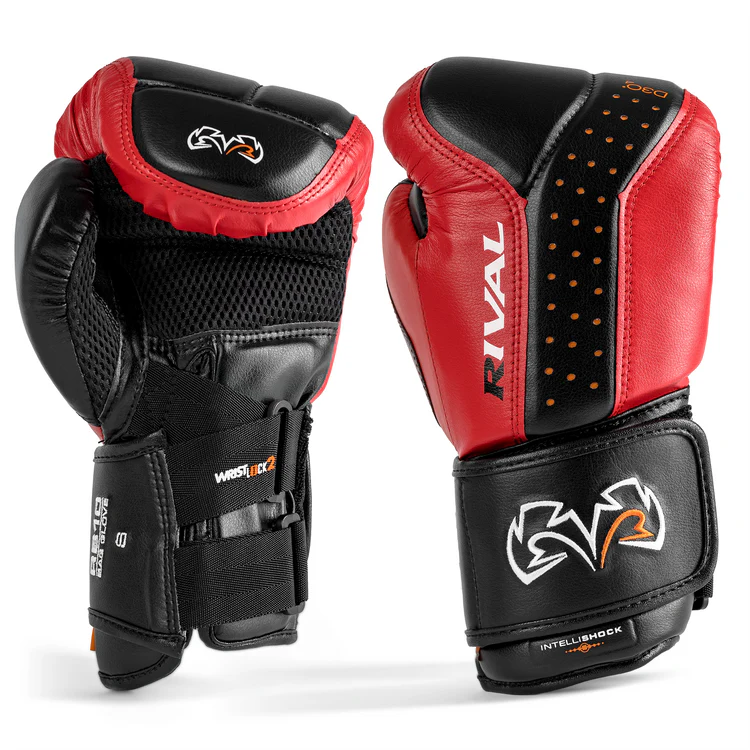Rival RB10 Intelli-Shock Bag Gloves - Black & Red