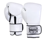 (NEW) Casanova® Boxing Professional Hook & Loop Boxing Gloves - White