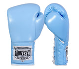 (NEW) Casanova® Boxing Professional Lace-Up Boxing Gloves - Sky Blue