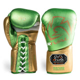 RS100 Professional Sparring Gloves - Green & Gold