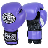 ProBoxing® Classic Leather Boxing Gloves - Training Gloves - Purple