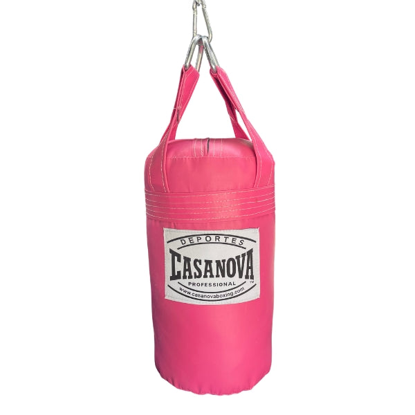 (NEW) Casanova® Punching Bag - Leather - (15 LBS) Pink