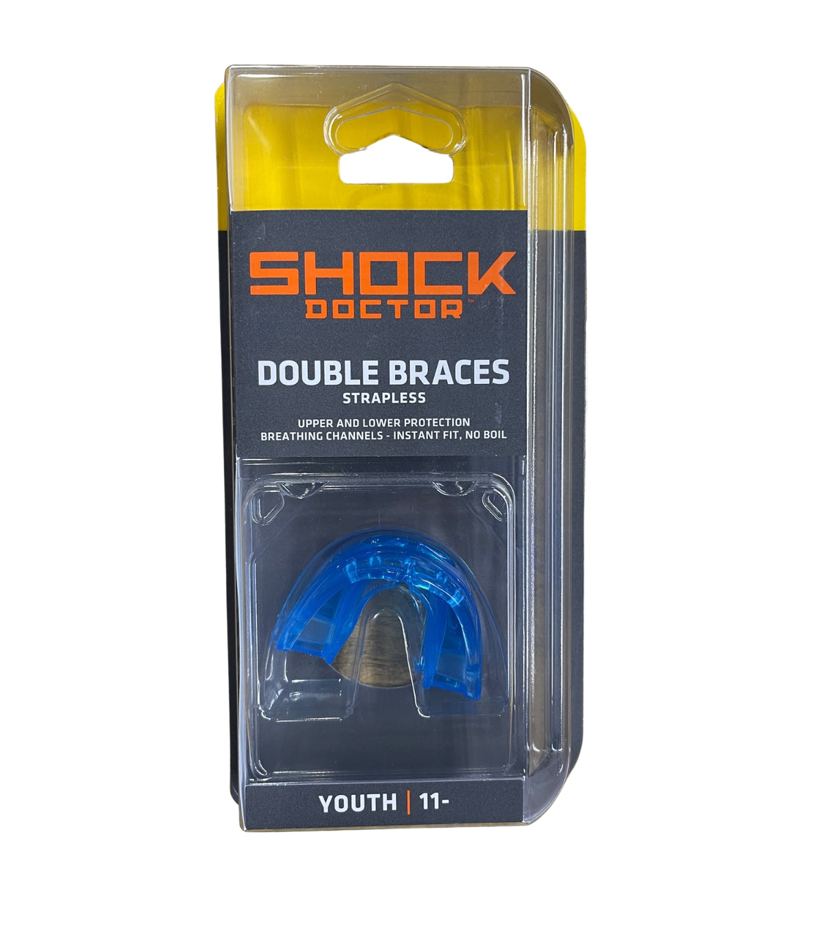 Shock Doctor - Double Braces Mouthguard Strapless - Blue