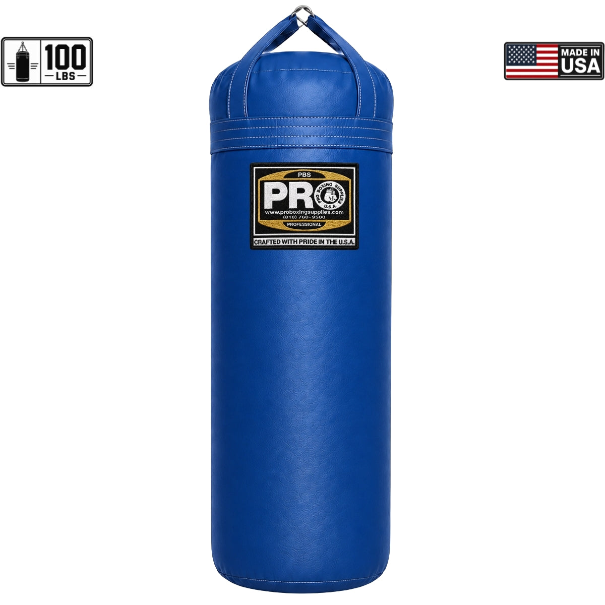 ProBoxing® 100 LBS Heavy Punching Bag - Blue