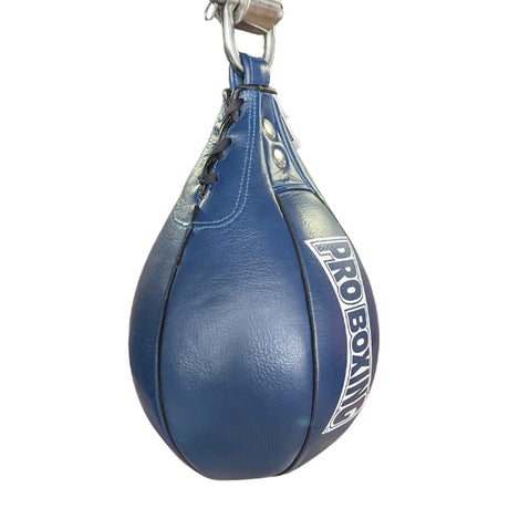 ProBoxing® Leather Speed Bag - Navy Blue