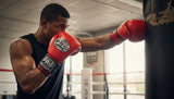 ProBoxing® Classic Leather Boxing Gloves - Training Gloves - Red & Black