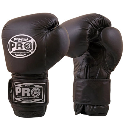 ProBoxing® Classic Leather Boxing Gloves - Training Gloves - Black