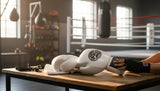 ProBoxing® Classic Leather Boxing Gloves - Training Gloves - All White
