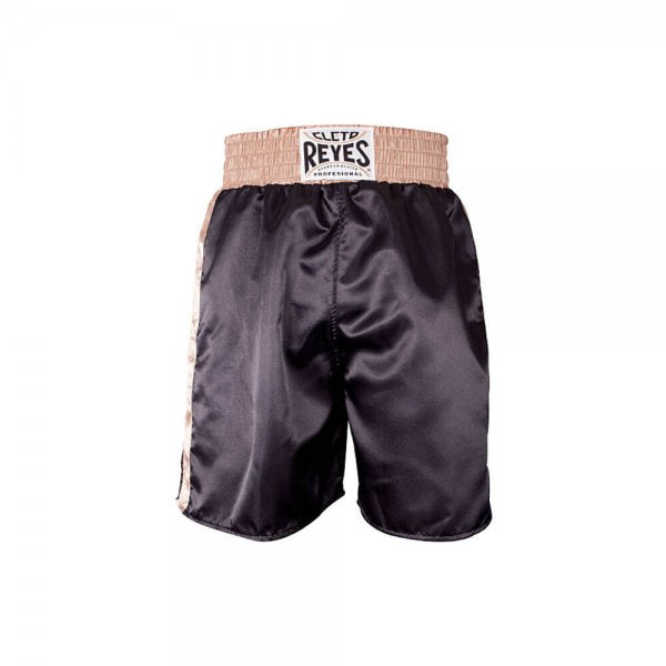 Cleto Reyes Satin Classic Boxing Trunks- Gold/Black – Pro Boxing