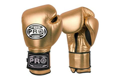 Pro Boxing® Classic Leather Hook and Loop Training Gloves - Metallic Series