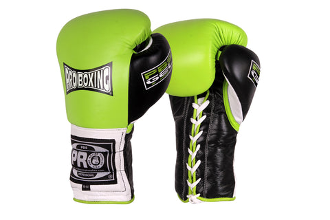 ProBoxing® Series Gel Lace Gloves - Green/Black