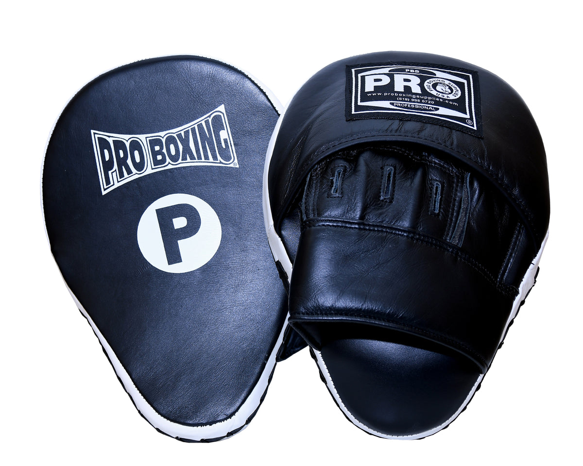 Pro Boxing® Professional Focus Curve Mitt Black/White Trim Pro