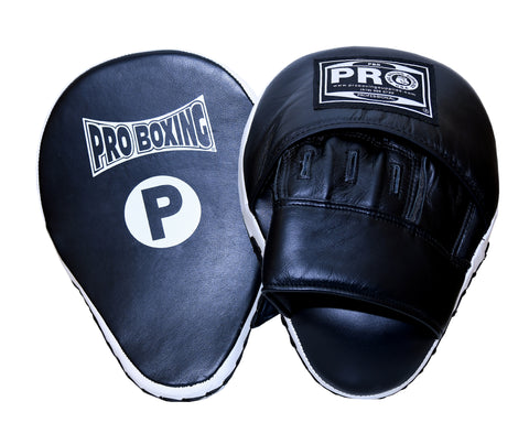 ProBoxing® Professional Focus Curve Mitt - Black/White Trim