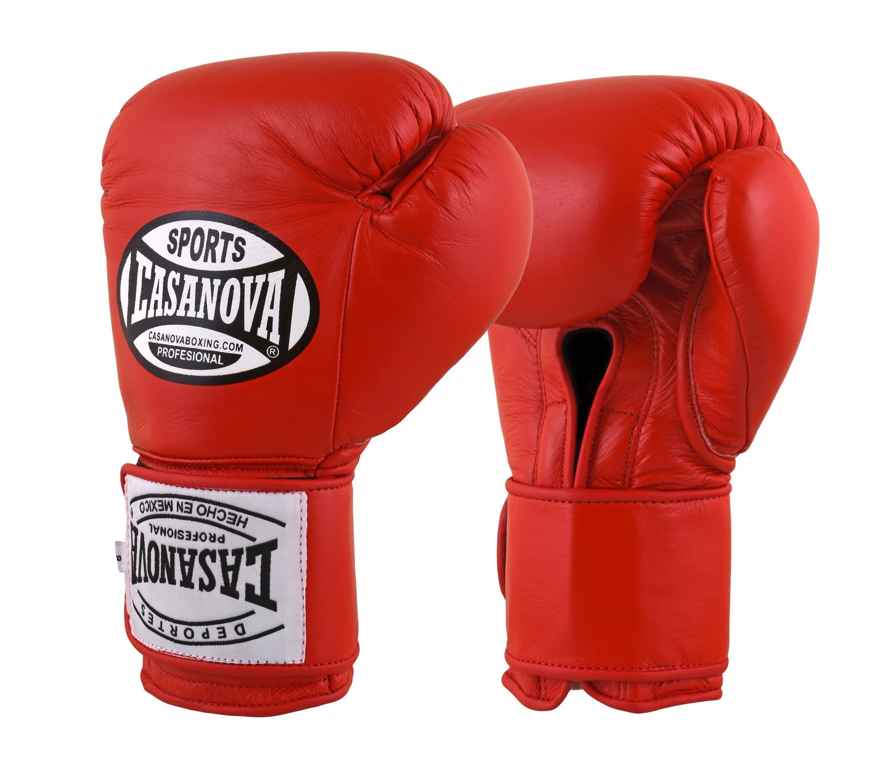 Casanova Boxing® Hook and Loop Training Fight Gloves - Red – Pro