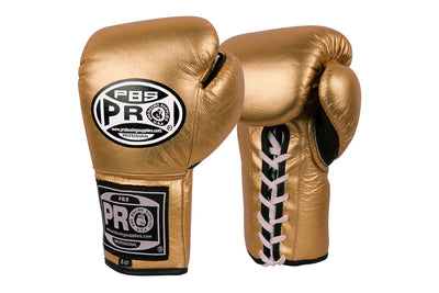 Pro Boxing® Official Pro Fight Gloves - Metallic Gold