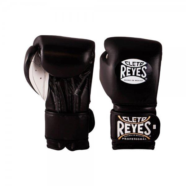 Cleto Reyes Hook and Loop Training Gloves BLACK Pro Boxing Supplies