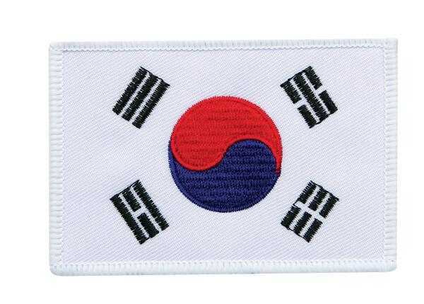 Korea Flag (White Border) Patch – Pro Boxing Supplies