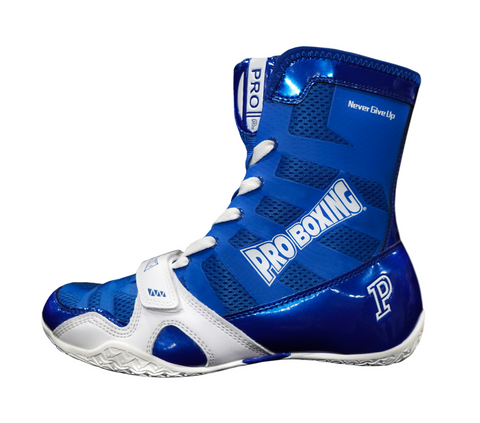 ProBoxing® Hyper Flex Boxing Shoes - Blue/White