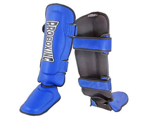 ProBoxing® Shin Instep Guards - Blue